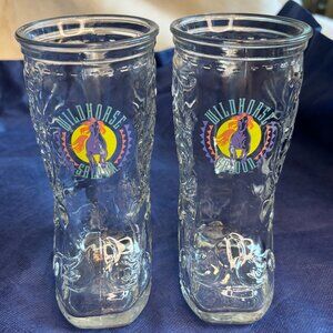 Vintage Wildhorse Saloon Clear Glass Boot Mug/Stein